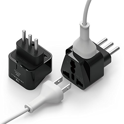 elago Tripshell Grounded Universal Dual Plug Travel Adapter _ CE Certified_ RoHS Compliant _ 2Pcs _Italy Uruguay_L_