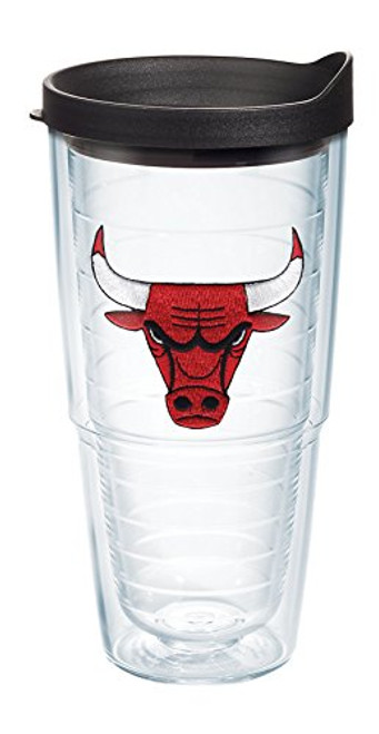 Tervis 1059715 NBA Chicago Bulls Primary Logo Tumbler with Emblem and Black Lid 24oz, Clear Tervis 1059715 NBA Chicago Bulls Primary Logo Tumbler with Emblem and Black Lid 24oz, Clear