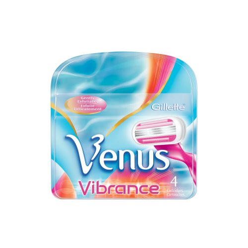 Gillette Venus Vibrance Womens Razor Refill Cartridges_ 4 Count