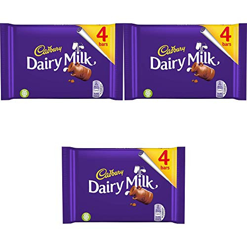 Original Cadbury Dairy Milk Chocolate Bar Pack Dairy Milk Chocolate Bars Imported From The UK England Pack of 3