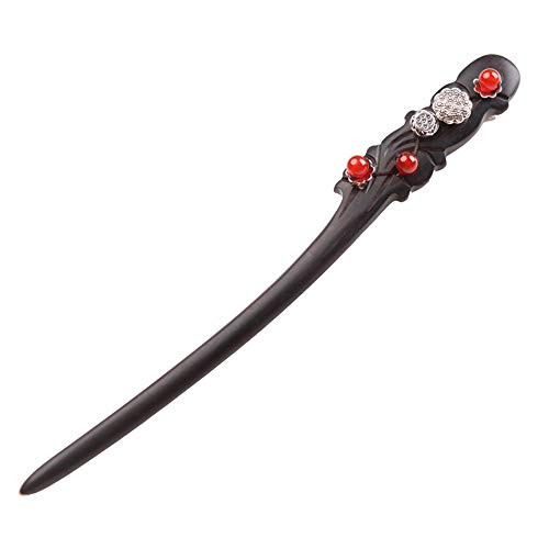 TOP SEWING Chinese Hair Chopsticks for Buns Ebony Hairpins for Women Handmade Hair Sticks for Long Hair_2M_C_