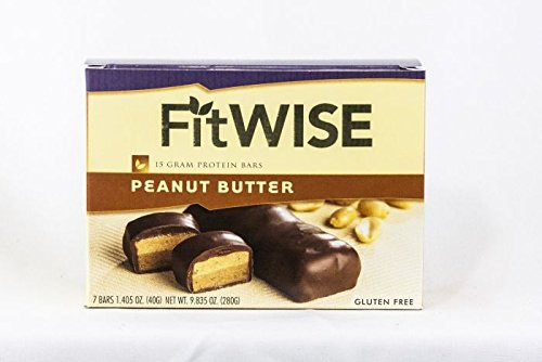Fit Wise Peanut Butter Layer Protein Bar _7 Box__Ideal Protein Compatible_