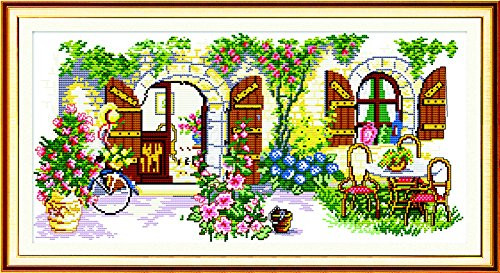 Joy Sunday Full Range of Embroidery Starter Kits Stamped Cross Stitch Kits Beginners for DIY Embroidery kit 11CT 26x15_inch_ _ Ideal House