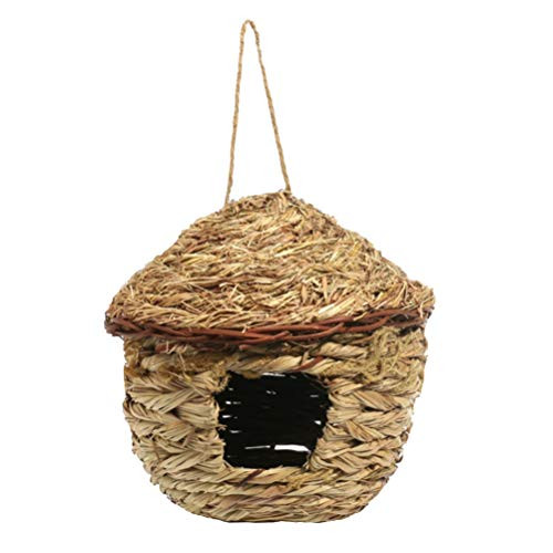 Balacoo Hanging Bird House Garden Indoor Outdoor Bird House Bird Nest for Squirrel Hummingbird Bluebird Parrot Sparrow Bird Size L