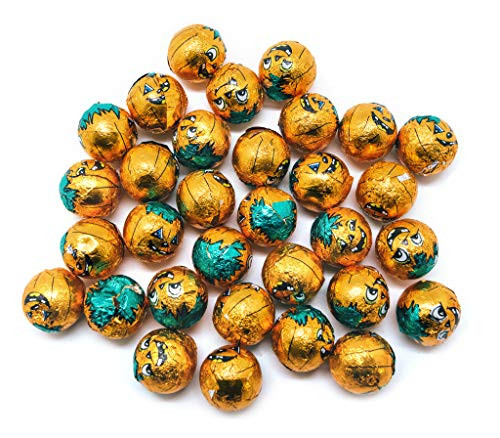 Palmer Caramel Bumpkins _ 1 LB Resealable Standup Candy Bag _ Chocolate Candy Balls Filled w  Creamy Soft Caramel _ Funny Jack_o_Lantern Foil Wrapper _ Bulk Halloween Candy