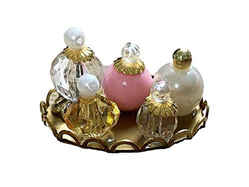 Melody Jane Dolls House Miniature Bathroom Bedroom Ladies Accessory Tray of Perfumes B
