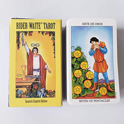 Rider Waite Tarot Cards Deck Spanish English Edition With E_Guide Book E_instruction Fortune Telling Fate Forecasting Oracle Cards Table Game