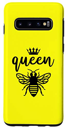 Galaxy S10 Queen Bee Quote Crown Graphic Mama B Honey Lover Cute Diva Case