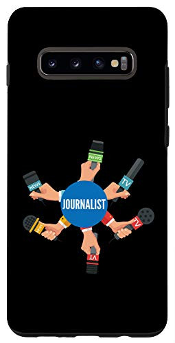 Galaxy S10 Plus  Funny News Reporter Microphone Journalist B_Day Gift Case