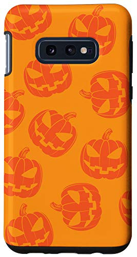 Galaxy S10e Halloween Spooky Jack O Lantern Orange Pumpkin Case