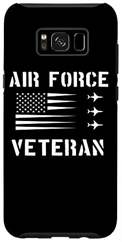 Galaxy S8 Plus  Air Force Veteran Vet F_101 US American Flag Case