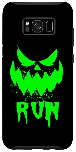 Galaxy S8 Plus  Pumpkin Face Run Jack O' Lantern Scary Halloween Costume Case