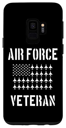 Galaxy S9 Air Force Veteran Vet F_4 Phantom US American Flag Case