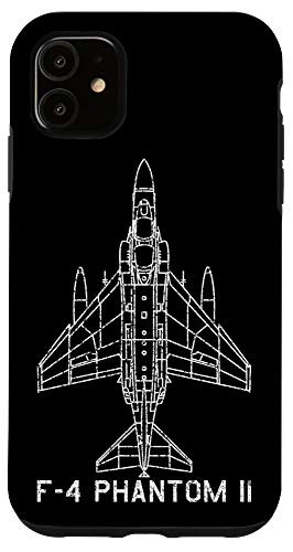 iPhone 11 F_4 Phantom II Jet Fighter Bomber Classic USA Warplane Gift Case