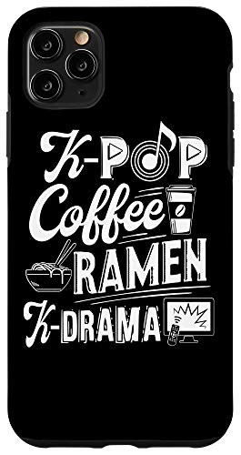 iPhone 11 Pro Max K_pop Merchandise Gift K_Drama Shirt Kpop Coffee Ramen Case