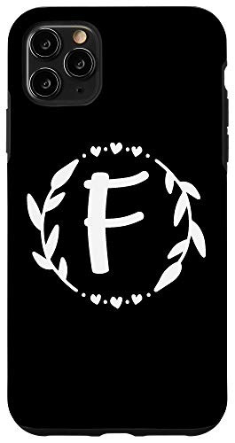 iPhone 11 Pro Max Letter F Monogram Initial Cute Personalized Letter Of Name Case