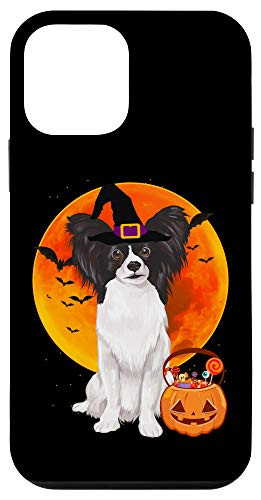 iPhone 12 mini Dog Halloween Papillon Jack O Lantern Pumpkin Case