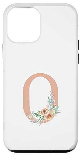 iPhone 12 mini Minimal Rose Floral Monogram Letter O_ Cute Flowers Case