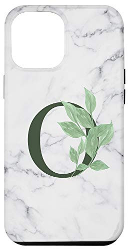 iPhone 12 Pro Max Capital Letter O Leaf Monogram Gift Name Initial Letter Case