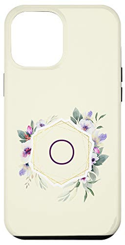 iPhone 12 Pro Max Floral Monogram Initial Letter O Watercolor Personalized Case
