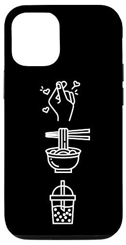 iPhone 12 12 Pro Cute Kawaii K_Pop Ramen Boba Bubble Tea K_Drama Lover Gift Case
