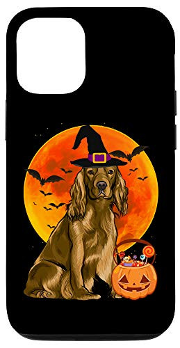 iPhone 12 12 Pro Dog Halloween Cocker Spaniel Jack O Lantern Pumpkin Case