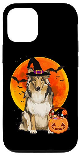 iPhone 12 12 Pro Dog Halloween Collie Jack O Lantern Pumpkin Case