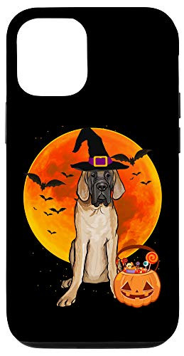 iPhone 12 12 Pro Dog Halloween Mastiff Jack O Lantern Pumpkin Case