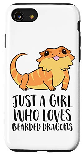 iPhone SE _2020_   7   8 Just a Girl Who Loves Bearded Dragons Lizard Reptile Case