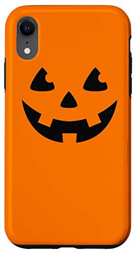 iPhone XR Happy Jack_O_Lantern Face _ Funny Halloween Pumpkin Face Case
