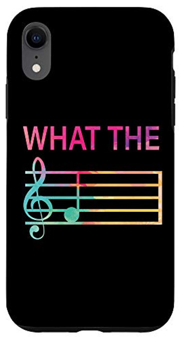 iPhone XR What The F Music Funny Clef Note music Humor Musician Gift Case