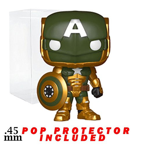 Funko Pop! Games: Marvel Contest of Champions CIVIL WARRIOR # 299 Glow In The Dark Exclusive Collectible Vinyl Figure (Bundled with Pop Box Protector Case)