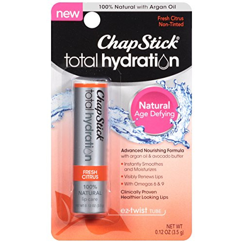ChapStick Total Hydration Lip Care Balm_ Fresh Citrus 0.12 oz _ Pack of 3_
