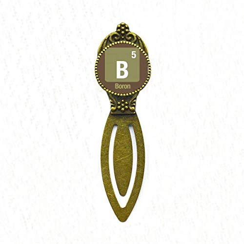 B Boron Chemical Element Science Bookmark Retro Office Label Page Marker