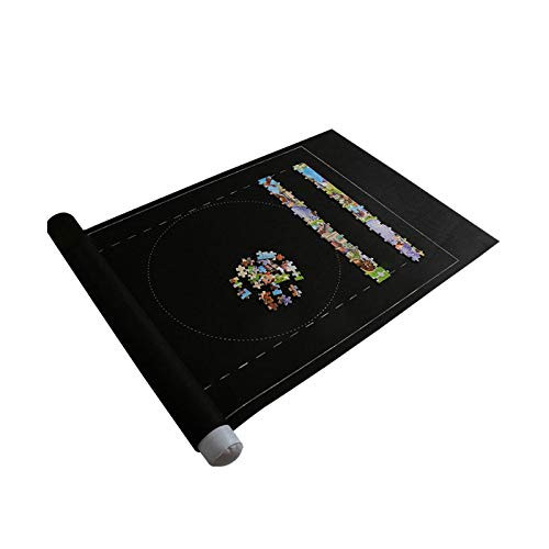 POWSTRO K Jigsaw Puzzle Roll Mat Felt Mat Up to 1500 Pieces Storage Jigsaw Puzzle Accessory Environmentally Friendly for Jigsaw Puzzle Player