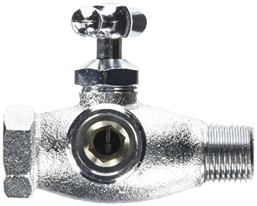 B and K Industries 102_205 In_Line Bypass Reversible Brass Washing Machine Valve