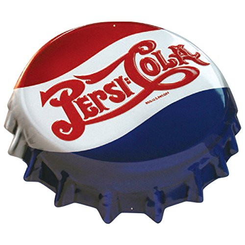 Ande Rooney Pepsi Cap Tin Sign