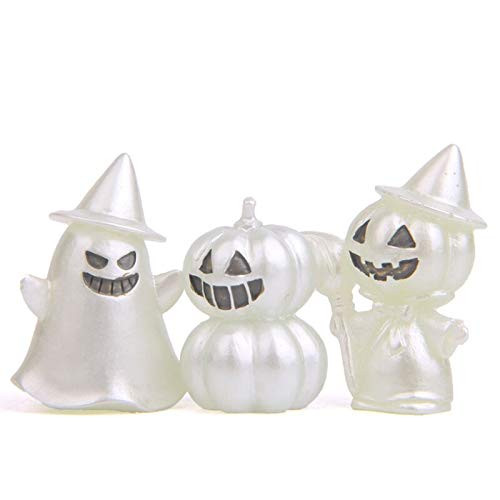 F and J Princess Mononoke Kodama Tree Spirit Action Figures Toy 3Pcs Set _2.5cm x 3cm_ White_