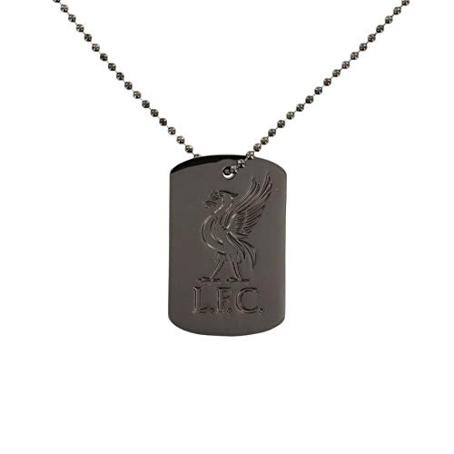 Liverpool FC Black Liverbird Dog Tag LFC Official
