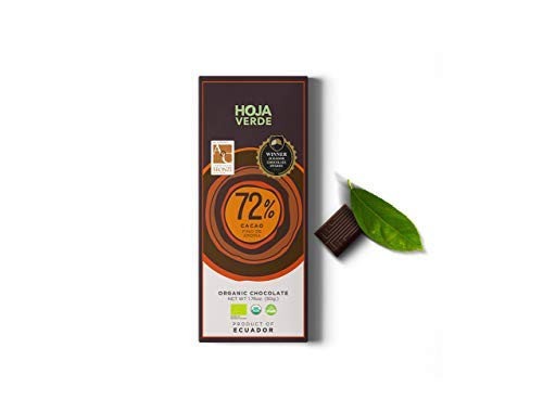 Hoja Verde Dark Chocolate Bars Organic Dairy Free Chocolate 72 Percent Pure Cacao _ Vegan_ Natural_ Non_GMO and Gluten Free _ Pack of 3 Hoja Verde Dark Chocolate Bars Organic Dairy Free Chocolate 72 Percent Pure Cacao _ Vegan_ Natural_ Non_GMO and Gluten Free _ Pack of 3