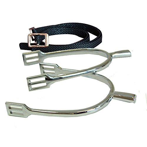 Coronet Men's Prince of Wales Never Rust Spurs with Straps