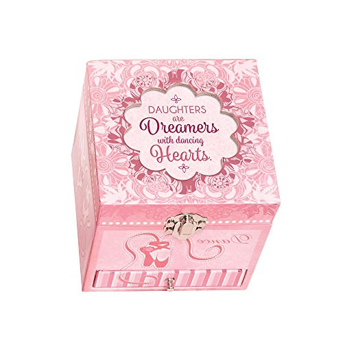 Cottage Garden Daughters Dreamers Dancing Pink Ballerina Musical Box Plays Tune Swan Lake