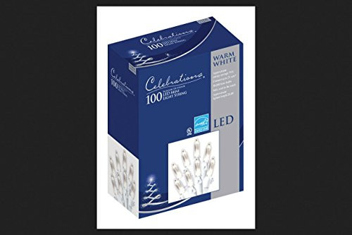 CELEBRATIONS 40846_71 LED Traditional Mini Set_ 100 Warm White Lights
