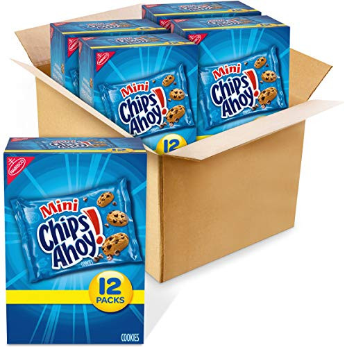 CHIPS AHOY! Mini Chocolate Chip Cookies_ 12 _ 1 oz Packs _4 Boxes_