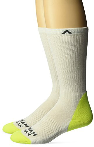 Wigwam Men's Journeyman Ultra_Lightweight Crew Work Socks 2_Pack_ white_ Large