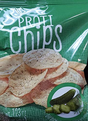 Proti_Fit _ Dill Pickle Proti Chips _ High Protein _ High Fiber _ Low Calorie _ Low Fat _ Healthy Snack Chips _ 7 Single Serving Bags