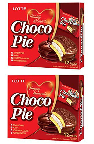 Lotte Happy Moments Choco Pie _2 Pack_ Total of 672g_
