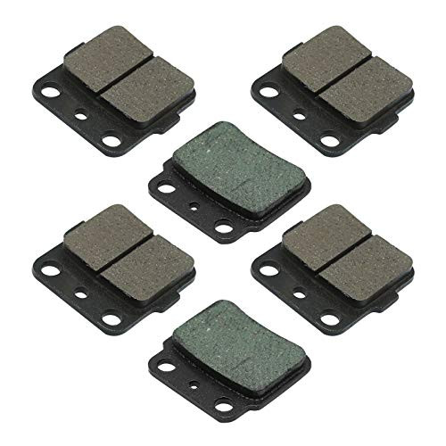 Zreneyfex 6Pcs Brake Pads Front and Rear for Suzuki LT_Z 400 K Z L Quadsport 2003_2014