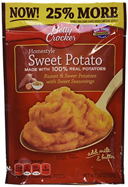Betty Crocker Homestyle Sweet Potato 5.6 Oz _Pack of 6_ Betty Crocker Homestyle Sweet Potato 5.6 Oz _Pack of 6_