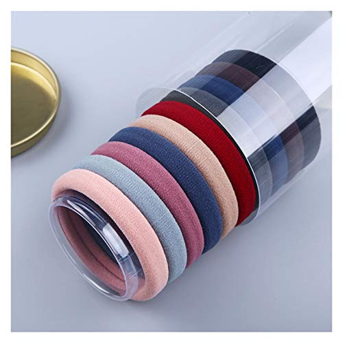 HUYUE Rubber Band High Elastic Hair Loop Hair Ornament Hair Rope Simple Hair Rope _Color   C_ Size   10 Pieces_